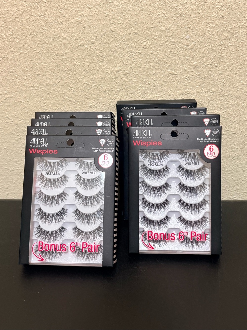Ardell Wispies False Eyelashes - Black (8 packs)